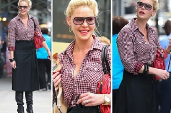 Katherine Heigl w eleganckim zestawie (FOTO)
