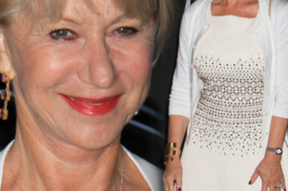 Helen Mirren w kreacji marki Tory Burch