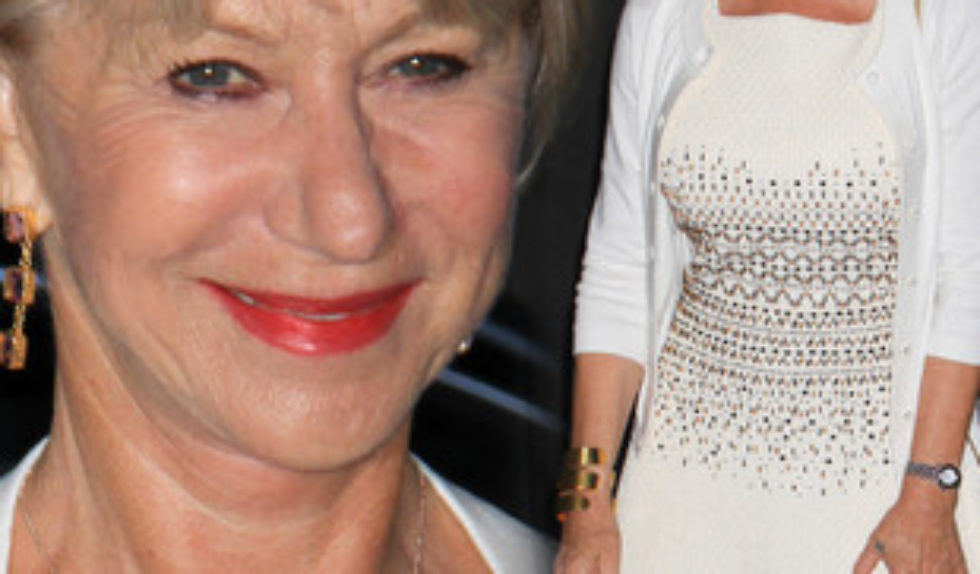 Helen Mirren w kreacji marki Tory Burch