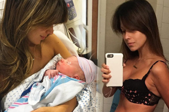 32-letnia Hilaria Baldwin pokazała jak wygląda jej ciało tuż po porodzie