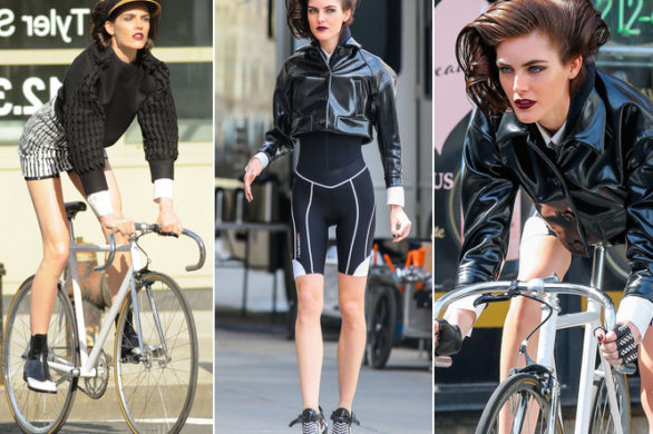 Chuda Hilary Rhoda w rowerowej sesji (FOTO)