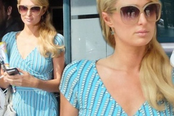 Paris Hilton w letniej sukience