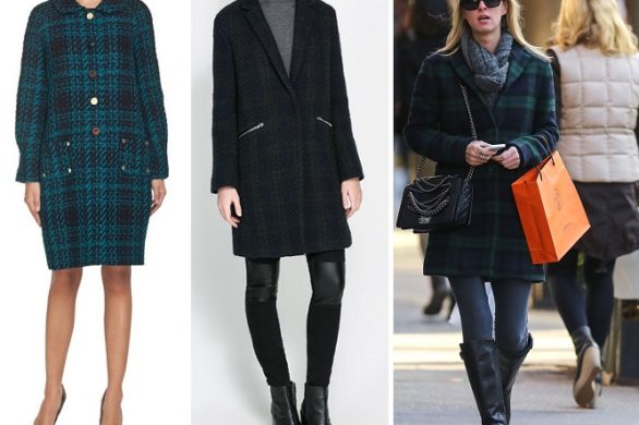 Nicky Hilton – płaszcz w kratę w stylu celebrytki