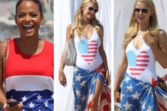 Christina Milian i Paris Hilton w amerykańskich zestawach