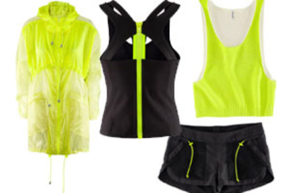 Czerń i neonowa limonka w H&M