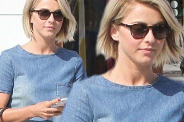 Julianne Hough w jeansowej sukience