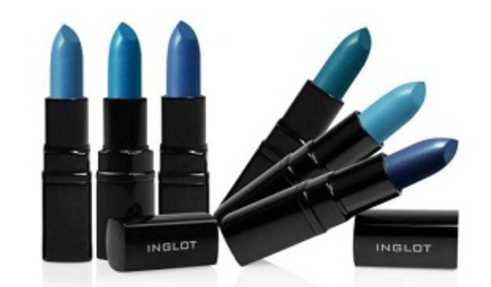 Niebieskie pomadki Inglot Pacific Blue Niebieskie pomadki Inglot Pacific Blue