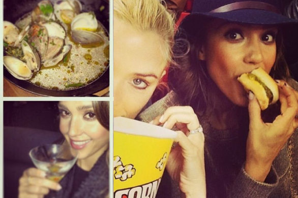 Jessica Alba lubi dobrze zjeść! (FOTO)