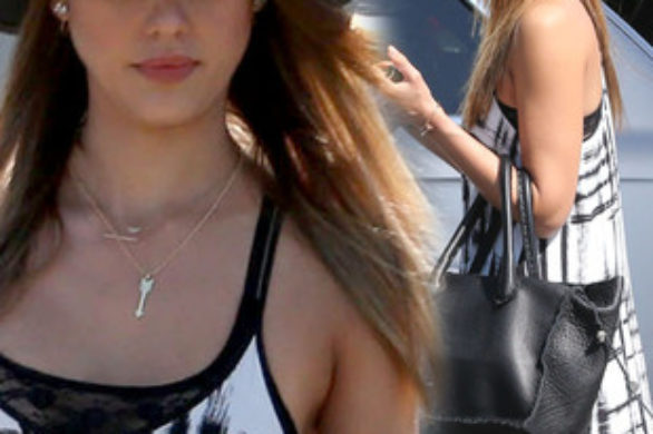 Jessica Alba w sukience maxi (FOTO)