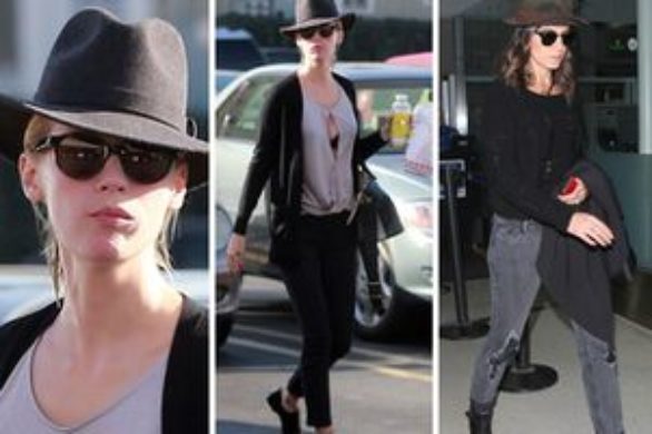January Jones i Nicky Reed w kapeluszach (FOTO)