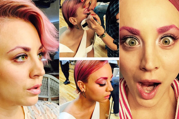 Kaley Cuoco wprowadziła nowy trend kolorowych brwi