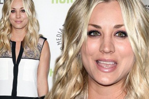 Kaley Cuoco w białej sukience