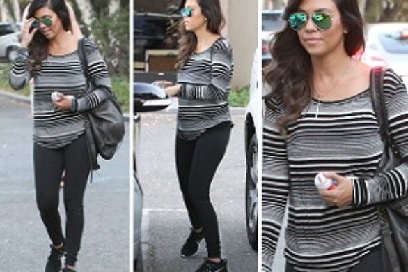 Kourtney  Kardahian też czasem wybiera sportowy look