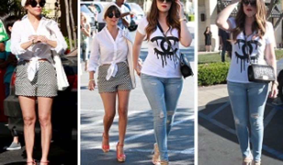 Siostry Kardashian w biało-czarnych zestawach Siostry Kardashian w biało-czarnych zestawach