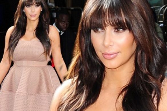 Kim Kardashian w dwóch stylizacjach