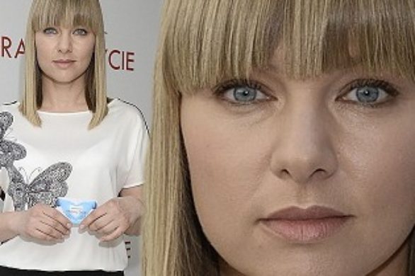 Katarzyna Bujakiewicz w bluzce z motylami