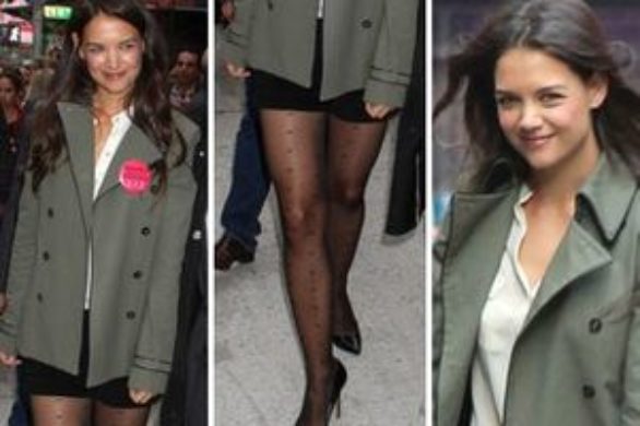 Katie Holmes w szortach (FOTO)