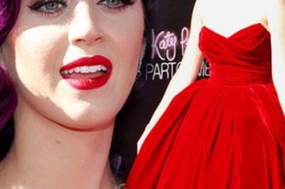 Katy Perry w aksamitnej sukience Dolce & Gabbana (FOTO)