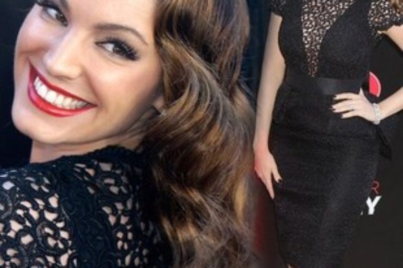Kelly Brook w małej czarnej Jacques Azagury