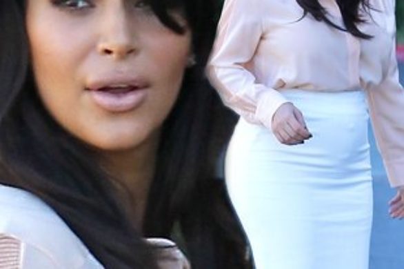 Kim Kardashian w ołówkowej spódnicy (FOTO)