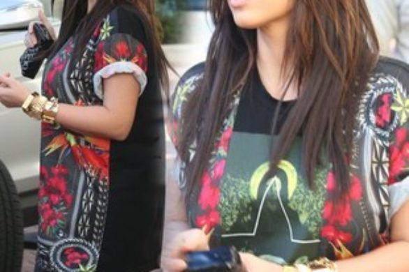 Kim Kardashian poszerzyła się strojem (FOTO)