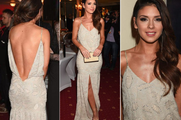 Klaudia Halejcio i jej sukienka z odkrytymi plecami (FOTO)