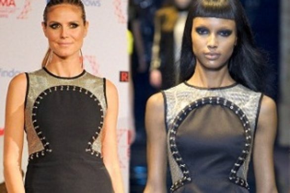 Heidi Klum w sukience Versace