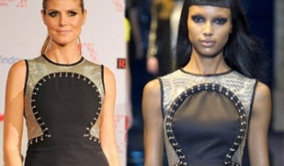 Heidi Klum w sukience Versace
