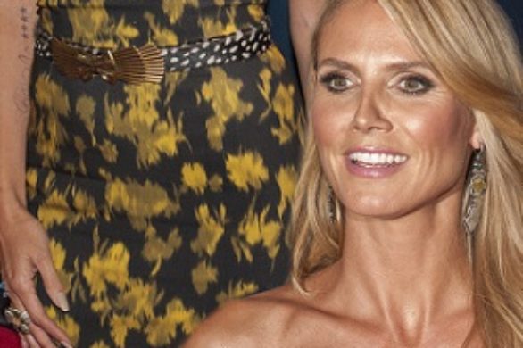 Heidi Klum w sukience Michaela Korsa (FOTO)