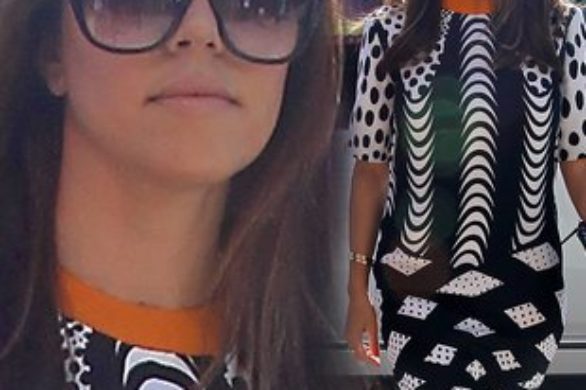 Kourtney Kardashian w sukience Asos (FOTO)