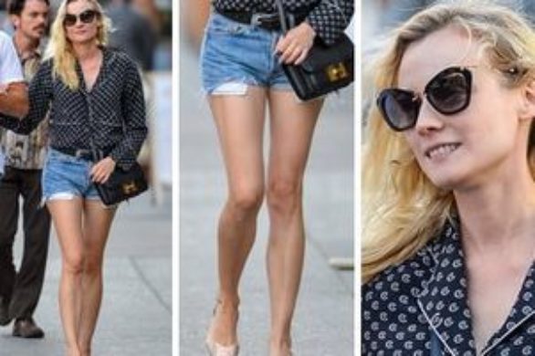 Diane Kruger w górze od piżamy (FOTO)