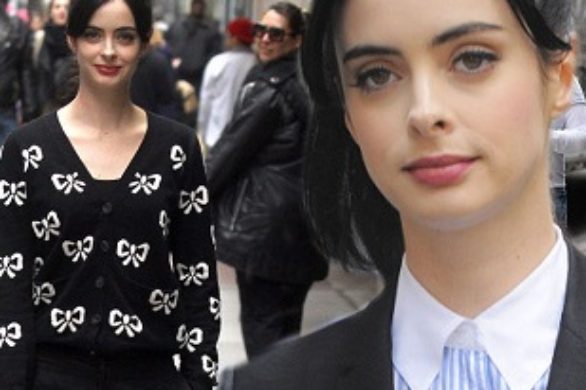Stylizacje Krysten Ritter na planie nowego serialu