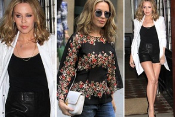Kylie Minogue w dwóch stylizacjach