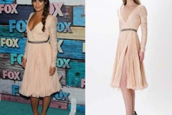 Lea Michele w sukience Emilio Pucci