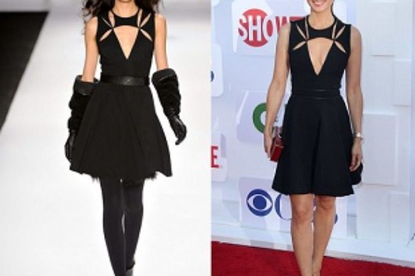 Lucy Liu w sukience J. Mendel