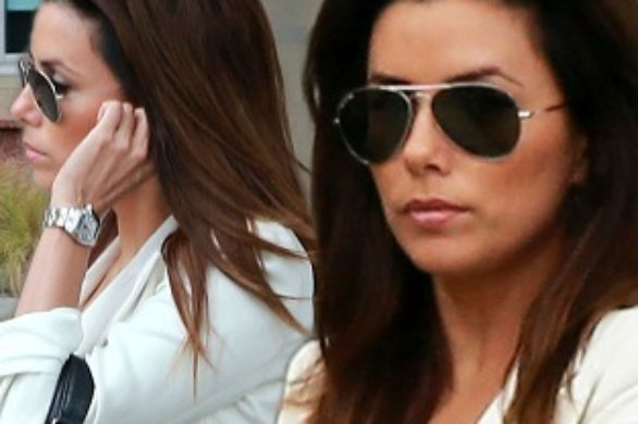 Eva Longoria w niebieskich spodniach