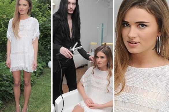 Maffashion w białej tunice KappAhl