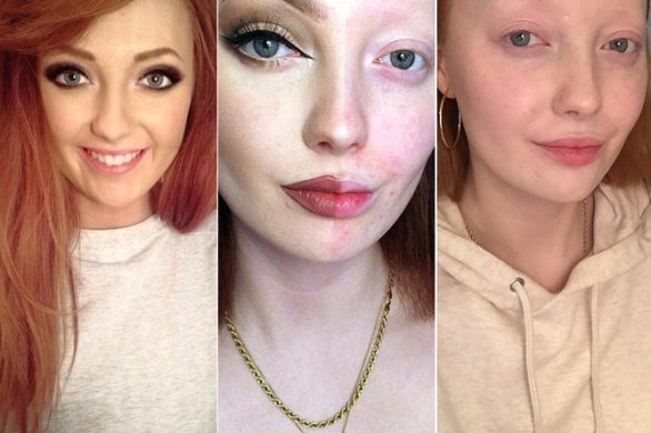 Blogerka pokazała fotki bez makijażu i zalała ją fala hejtu