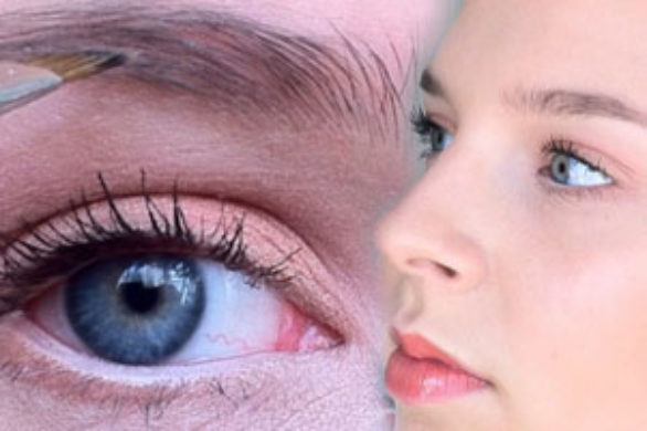 Makijaż w kolorze brzoskwiniowym