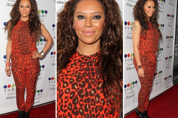 Mel B w panterkowym kombinezonie (FOTO)