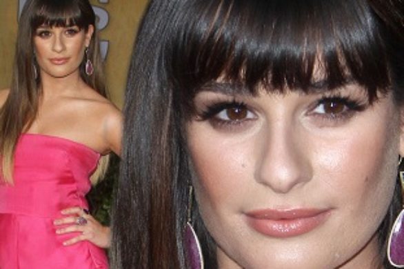 Lea Michele w różowej sukni od Valentino