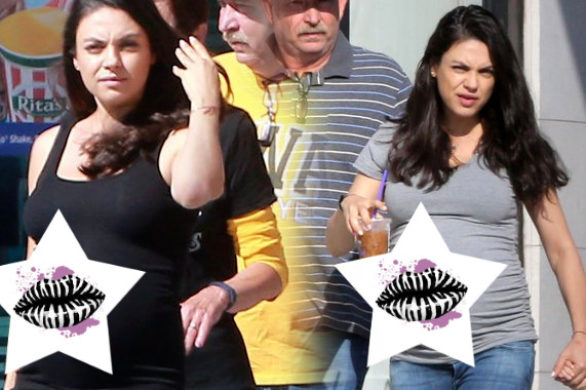 Mila Kunis i jej ogromny, ciążowy brzuszek (FOTO)
