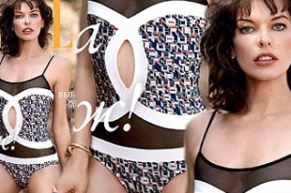 Milla Jovovich na majowej okładce Elle Ukraine