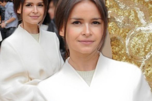 Miroslava Duma na pokazie Burberry