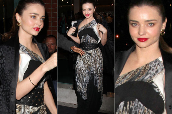 Miranda Kerr na otwarciu salonu Just Cavalli