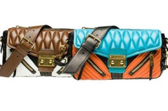 Modna torebka Miu Miu Nappa Biker Bag