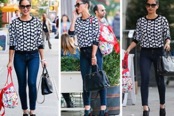 Olivia Munn w modnym swetrze (FOTO)