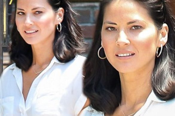 Olivia Munn w retro zestawie