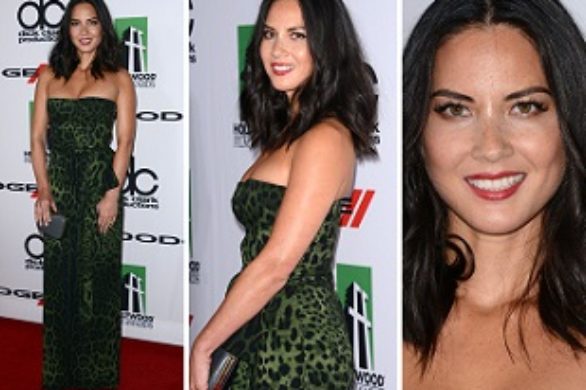 Olivia Munn w panterkowej sukience