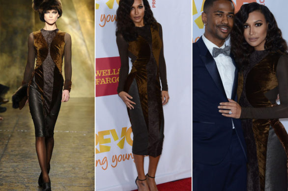 Naya Rivera w sukience z jesiennej kolekcji Donny Karan